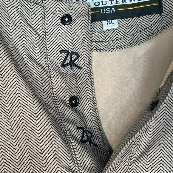 Zero Restriction Golf Outerwear Chevron Pullover Vest Shirt Beige Tan Black - Picture 6 of 12